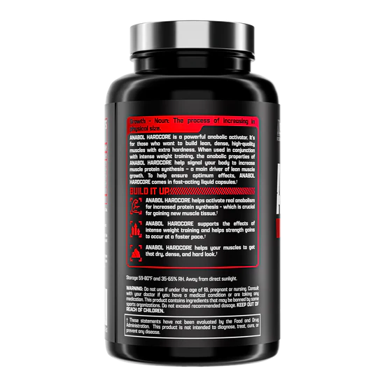 ABOL HARDCORE Anabolic Muscle Mass Builder (60 Caps)